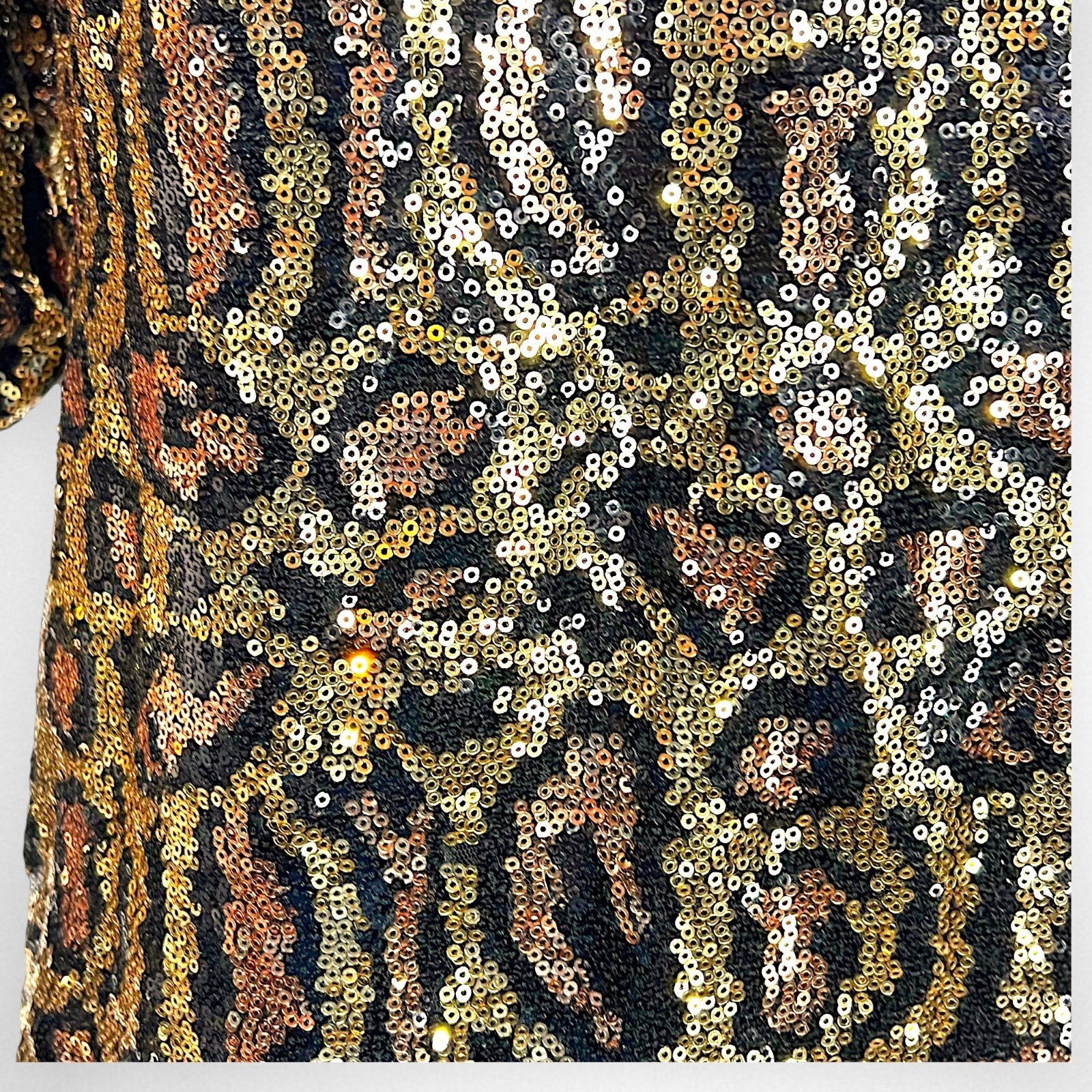 WALTER BAKER Small Sequin Leopard Print Mini Dres… - image 5