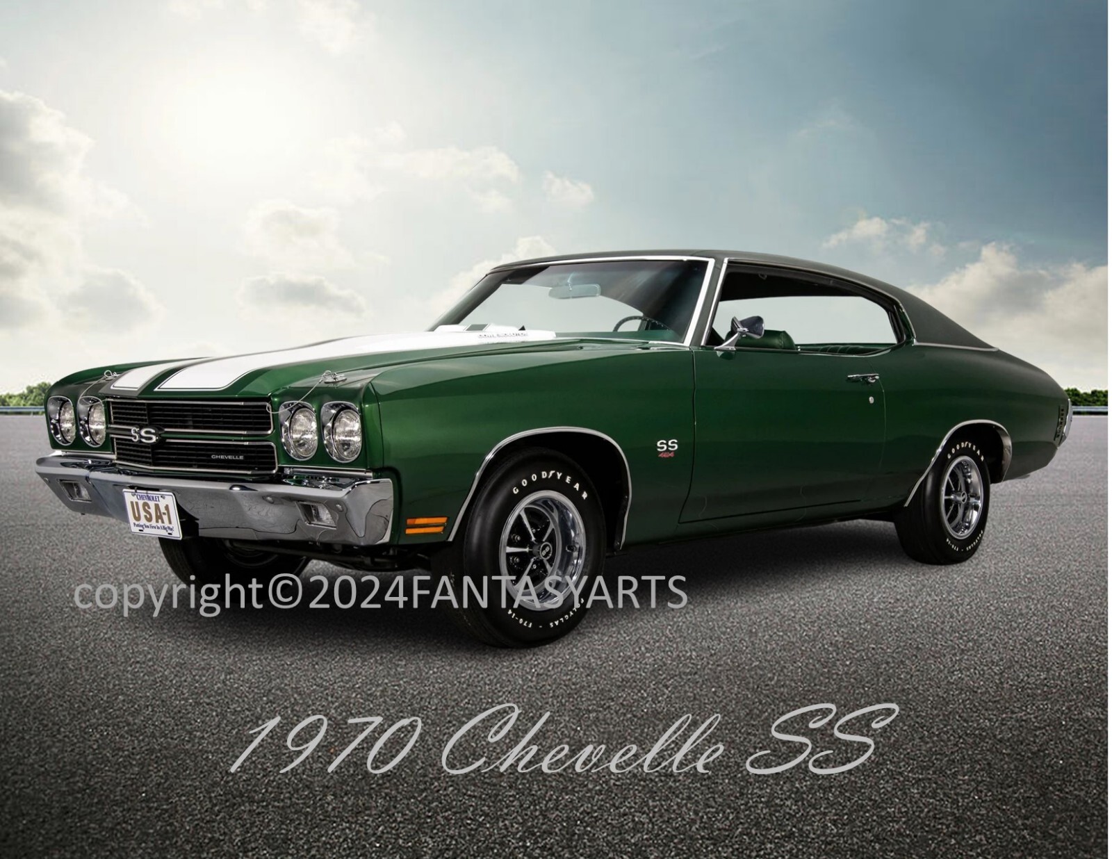 1970 Chevelle SS Muscle Car Premium Glossy Photo Print 8