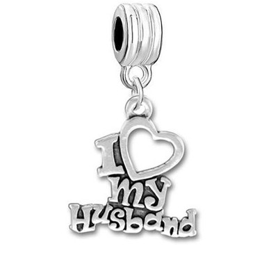 I Love My Husband Charm Dangle Bead For Snake Chain Bracelet