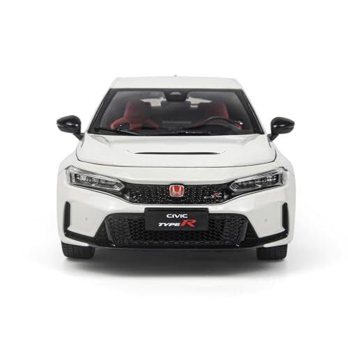 1/18 Honda Civic TYPE-R FL5 モデルカー ホワイト 1/18 Minicar 2023 Honda Civic TYPE-R FL5 Diecast Model Car