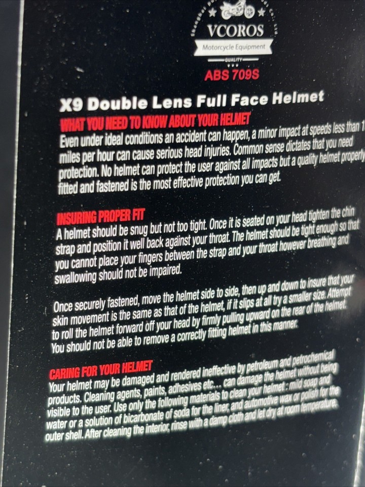 VCoros Motorcycle Half Face Helmet Sun Visor Quick Release Buckle DOT