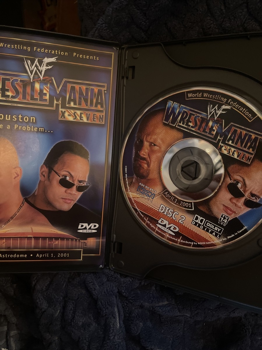 WWF WrestleMania X-Seven DVD 17 X-7 WWE Wrestling 2001 ECW