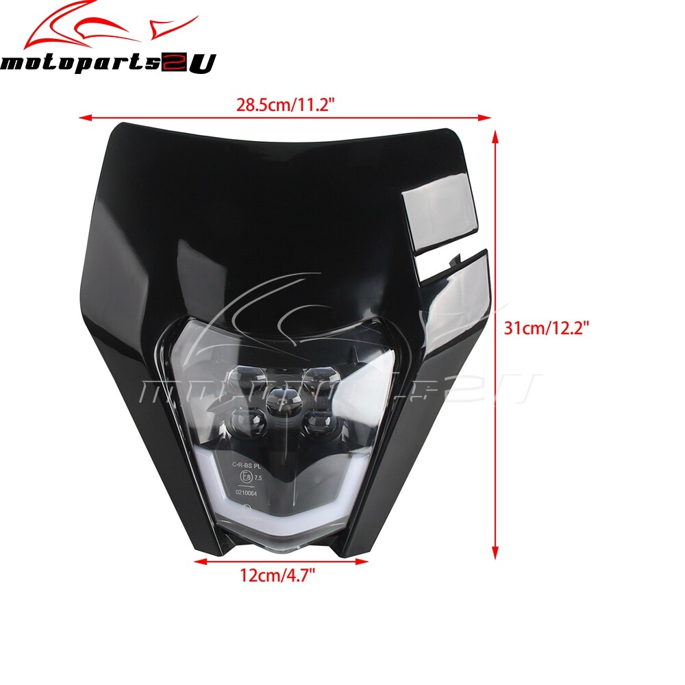 Dirt Bike Headlight W/ Housing DRL Light For KTM EXC MX SXF XCW