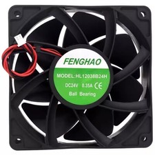 FENGHAO HL12038B24H 12038 DC24V 0.35A 2-wire Inverter Cooling Fan