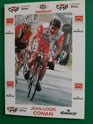 CYCLISME carte cycliste LUCIEN AIMAR équipe BIC Format 7,8 sur 6 cm