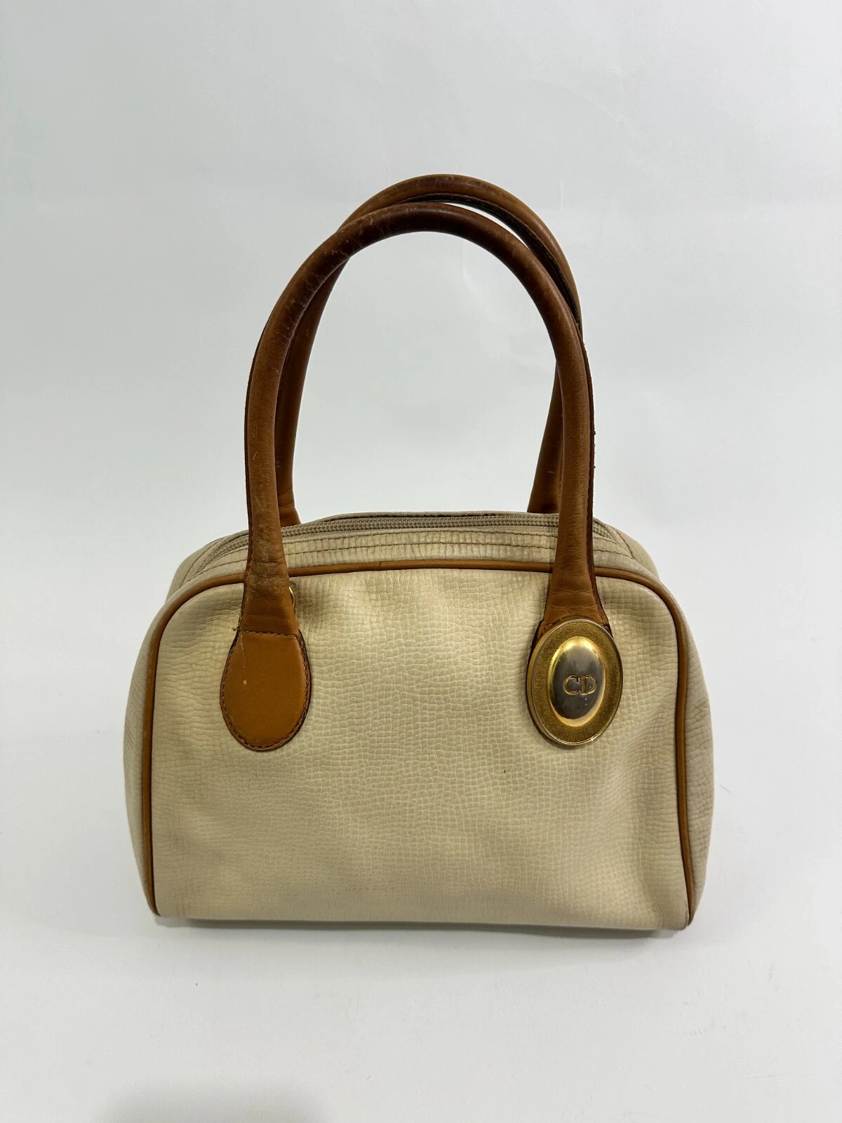 Sac à main haut cuir Christian Dior vintage