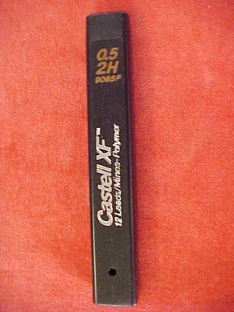 Pencil Leads Lot of 7 Tubes Faber Castell XF 0.5mm 2H 12 per Tube 