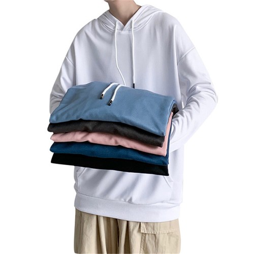 Mens Casual Baggy Hoodie Sports Workout 