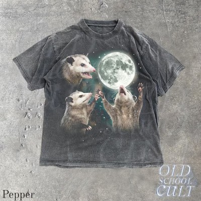 Opossum Howling Moon Vintage Comfort Tee