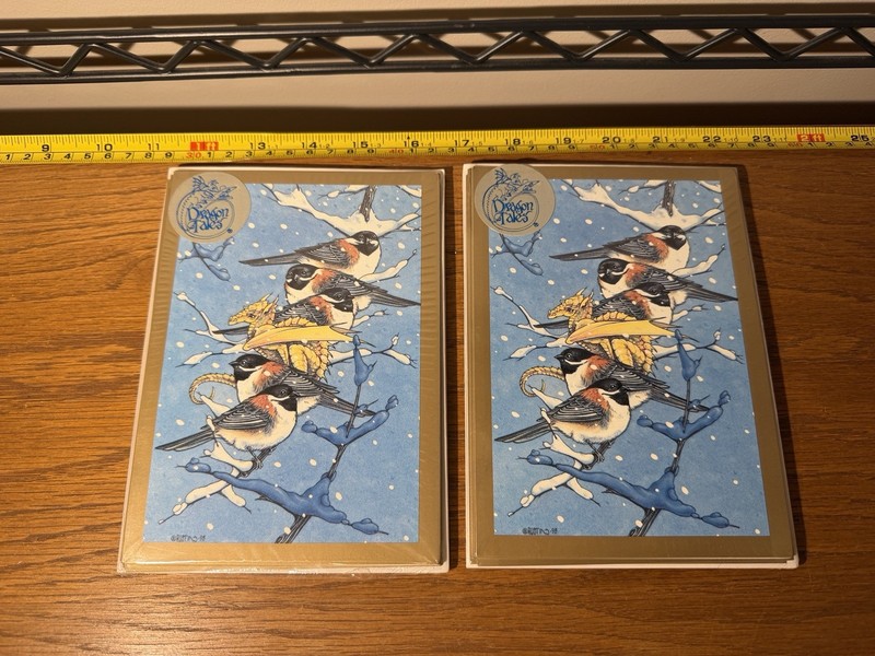 SEALED Fantasy Art Greeting Cards: Dragon Tales by Alicia Austin 1995 Chickadees