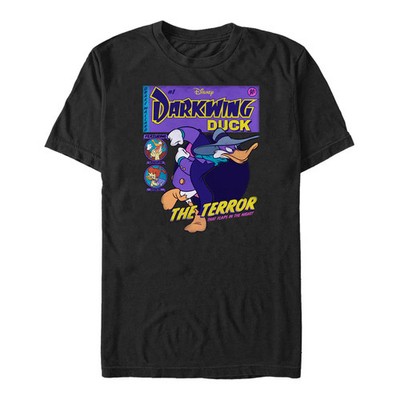 Disney Darkwing Duck Darkwing Comic Black T-Shirt, Gift For Friends
