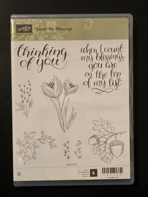 NEW Stampin Up COUNT MY BLESSINGS Stamp, Thinking Of You, Count Your Blessings