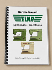 Elna Supermatic Transforma Service Manual 42 Pages