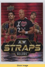 2024 Allure AEW Straps Red Pulsar Anthony Bowens Max Caster Billy Gunn READ 0s1c