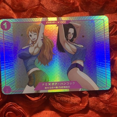 Nami BOA HANCOCK ONE PIECE BABY Goddess Anime Holo ACG Girl Sexy Card Hearts