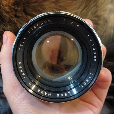 Rikenon Tele Rikenon 100mm f/2.8 Telephoto Manual Focus Lens f/2.8 Model 11361