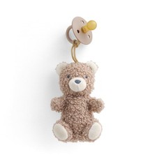 Pacifier Lovey Set Natural Rubber Paci with Stuffed Animal Lovey Detachabl