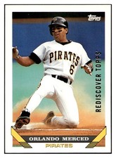 1993 Topps #378 Orlando Merced Rediscover Gold Buyback
