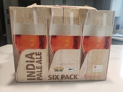 NIB Spiegelau 6-Pack Craft IPA Beer Classic Glasses, Dishwasher Safe - Clear