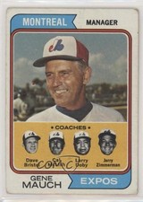 1974 Topps Gene Mauch Dave Bristol Larry Doby Cal McLish Jerry Zimmerman 00jz