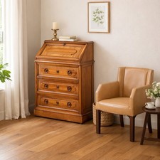 Ribalta Antica Ciliegio con Cassetti Italia Metà XIX Secolo Originale
