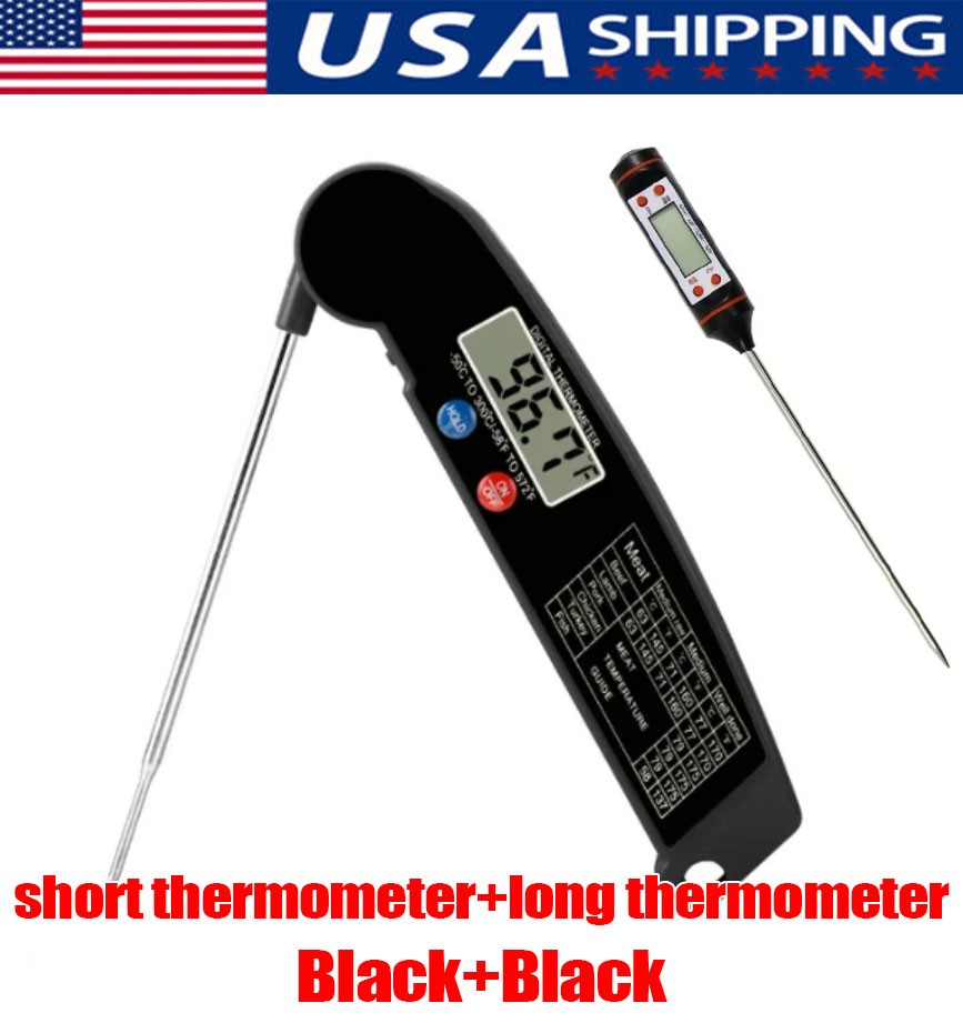 Instant Read Digital Meat Thermometer BBQ Grill Smoker For Kitchen Food Cooking
