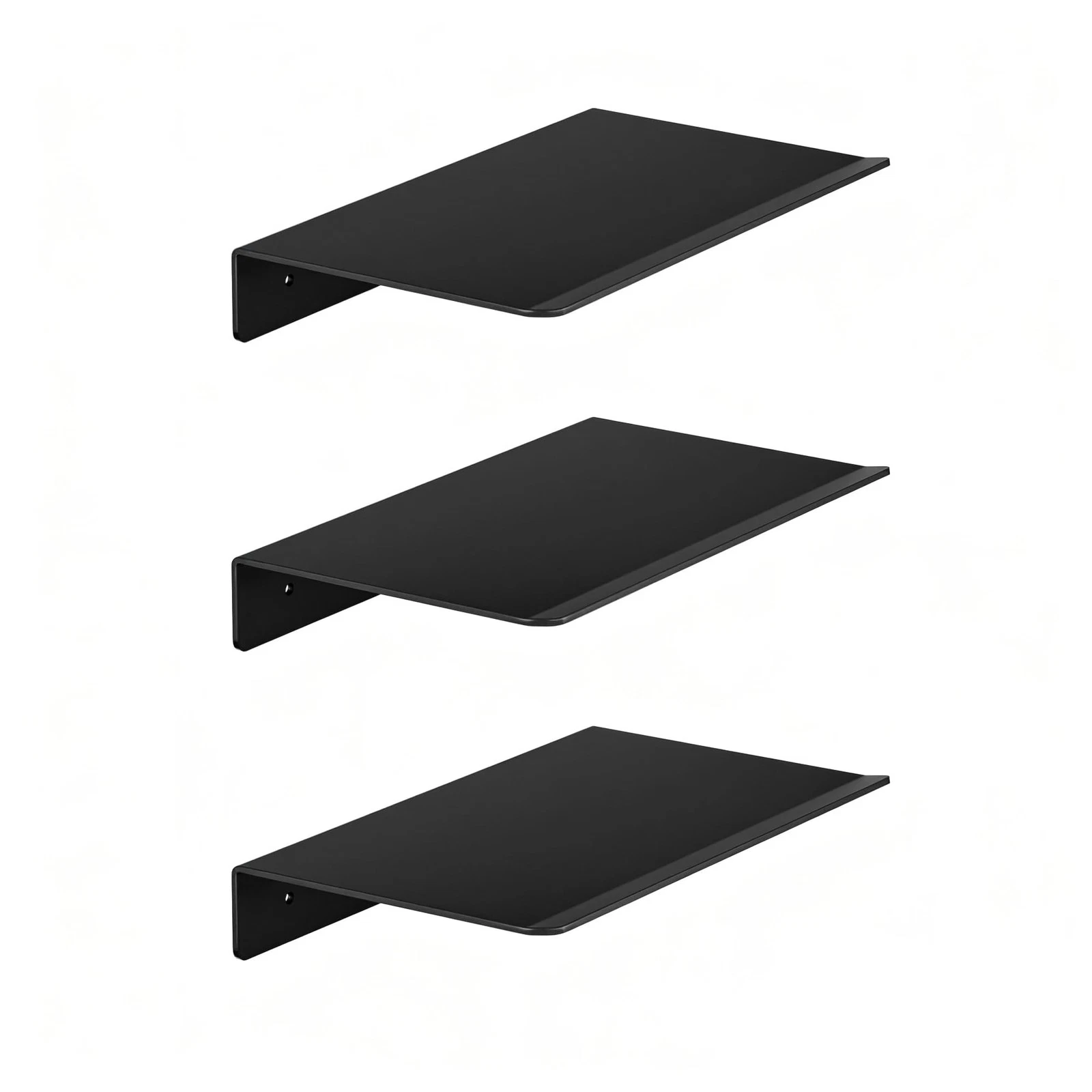 Metal Floating Wall Shelves - Small Wall Mounted Display Shelf for Collectibl...