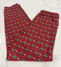 Vineyard Vines Boys Pajama Pants Kids Size XL 16 Christmas Whale Red Lounge