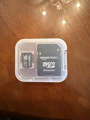 Amazon Basics microSd 256Gb Memory Card with Full Size Adapter, A2, U3