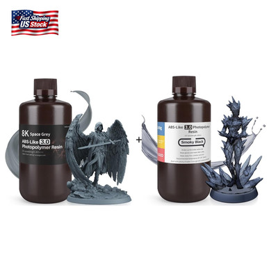 ELEGOO 8K Abs-Like Resin 3.0, Photopolymer Resin UV Curing 405Nm, Upgraded ABS 3