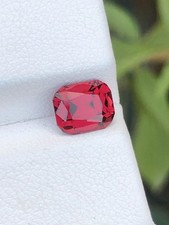 2.25CT Carat Rose Red Garnet, Cushion Cut Gemstone Loose Gemstone
