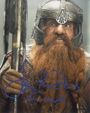 JOHN RHYS-DAVIES as Gimli - Lord Of The Rings GENUINE SIGNED AUTOGRAPH