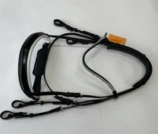 Schockemohle Double Bridle - Black Leather - Cob Size - New + Free Shipping