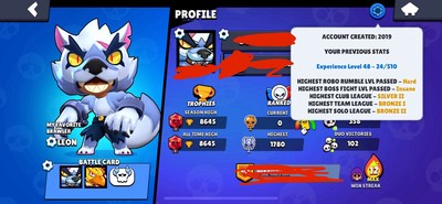 9k, 2019 acc , 2 hyper-charge, 199gems Leon skin and too much skins 150 gems