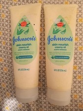Johnson's Skin Nourish Creamy Oil Aloe Vitamin E, 8 oz, 2 Pack