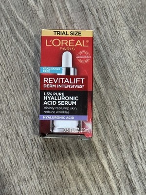L'oreal Paris Revitalift Derm Intensives Serum .5oz Hyaluronic Acid Face Daily