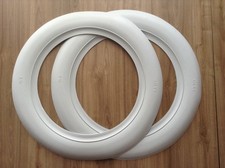 Spare White Wall Fakewalls Side Wall Topper 15 X3 Wide Tire Insert Trim 2 Pcs.