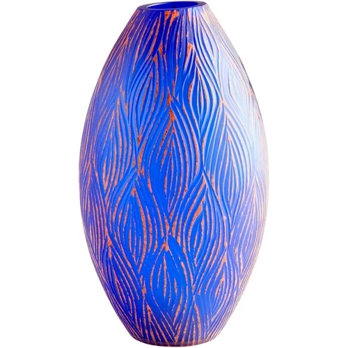 Cyan Design 10032 Fused Groove 10 X 7 inch Vase, Small - Picture 1 of 3