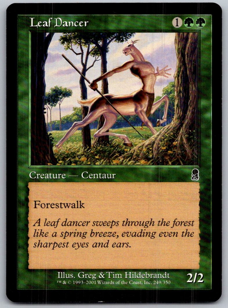 Leaf Dancer 249 Common Odyssey Magic: The Gathering Lightly Played