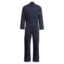 Two LAPCO FR Mens 4XL REG Navy Blue Flame Resistant Work Coveralls