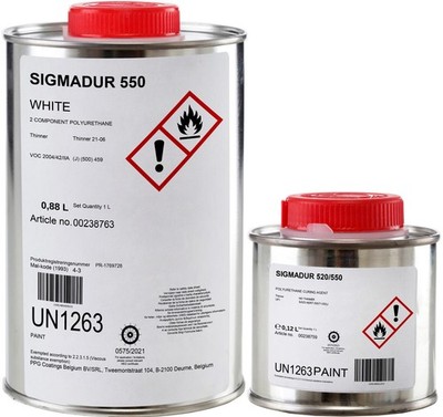 Sigma Fliesenfarbe für Badezimme Badewannenfarbe Fliesen und Glasuren Weiß 1 L