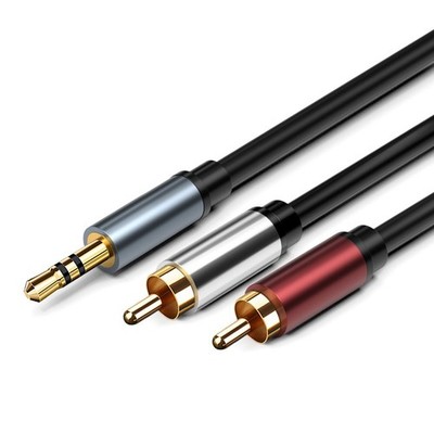 Klinke Cinch AUX Kabel 3,5 mm Stecker Audio RCA Stereo Kopfhörer Klinkenkabel 1M