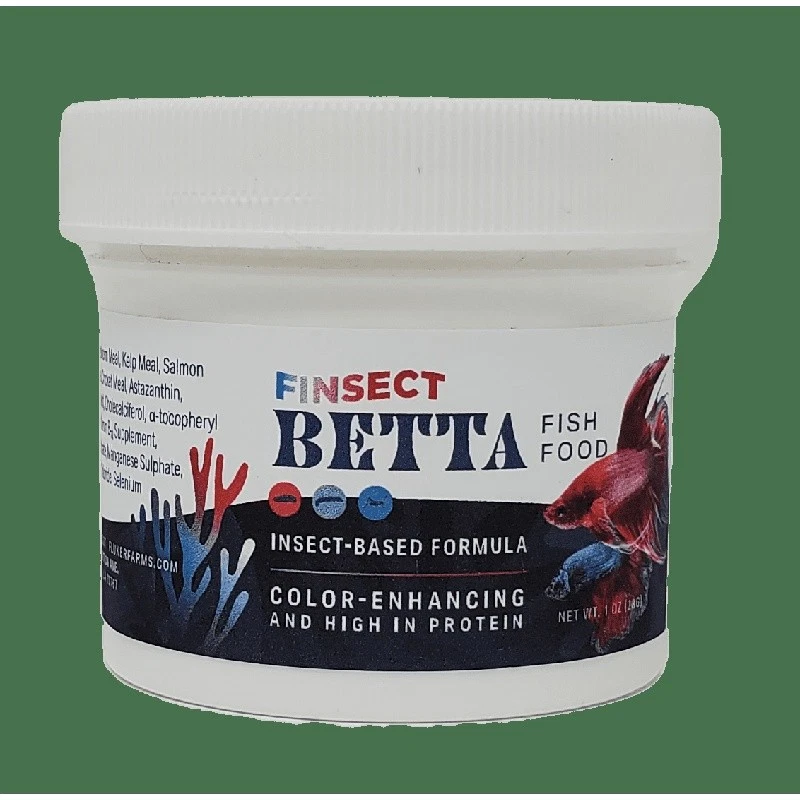 Patatas fritas nutritivas potenciadoras del color de los alimentos para peces Betta a base de insectos altos en proteínas 1 oz nuevas Foto 3 de 4