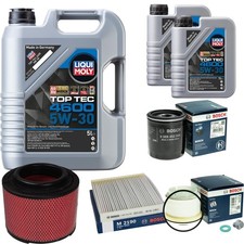 BOSCH Inspektionpaket 7 L &Ouml;l Liqui Moly Top Tec 4600 5W-30 f&uuml;r Toyota Hilux