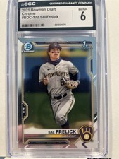 2021 Bowman Chrome Draft Sal Frelick 1st BDC172 PSA 9 - Milwaukee Brewers