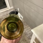 Vintage Indiana Glass Green Harvest Grapes Footed Vase 7.5” Tall Pressed Glass — photo 6