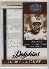 2008 Leaf Certified Materials Die-Cut NFL 50/50 Mark Duper #FOG-51 05k6