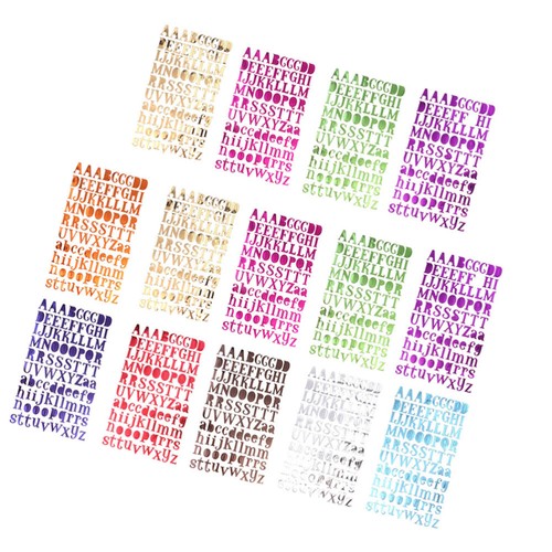 14Pcs Fun Colorful Letter Stickers Alphabet Stickers DIY Stock Stickers (Random - Bild 9 von 11