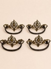Vintage Set of 4 Hardware Drawer Pulls 4.5  