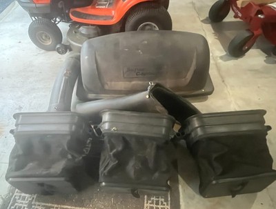 Riding Mower 3 Bin Grass Bagger System - Currently on Husqvarna 46'' Mower